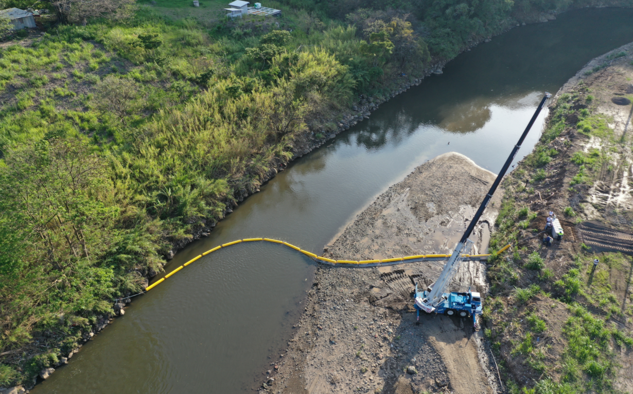 Large new River Boom Installed in Costa Rica